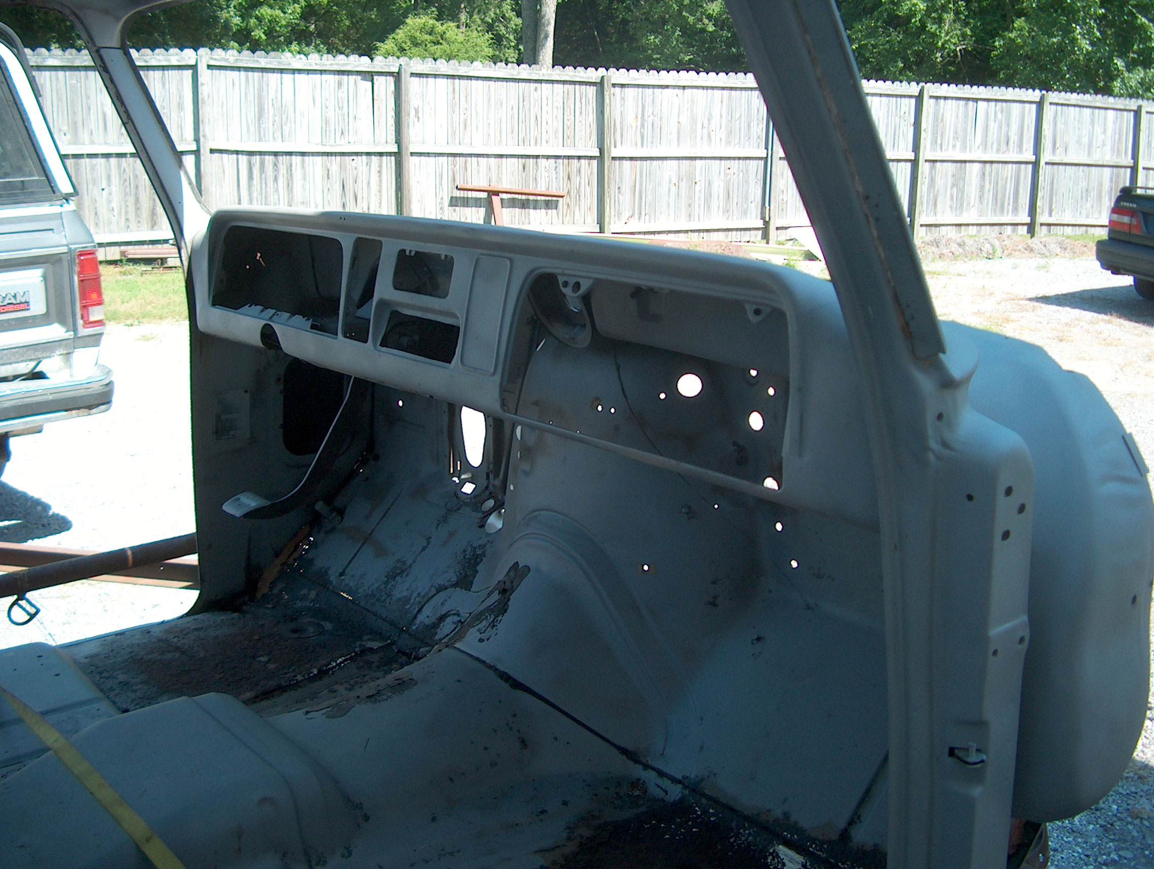 Inside cab before primer